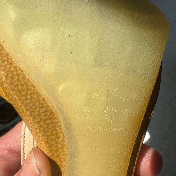 Luisa Barcelos heals. Rubber soles and heels  4.5 inch heel. Never worn. NWOT - Picture 10 of 16